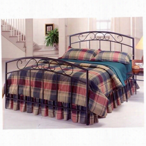 Hillddale Furniture 298-50 Wedell Queen Bed  Set In Textuded Black - Rails Not Included