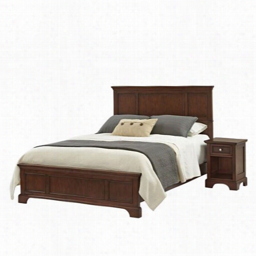 Home Styles 5529-5021 Ches Apeake Queen Bed And Night Rank In Cherry