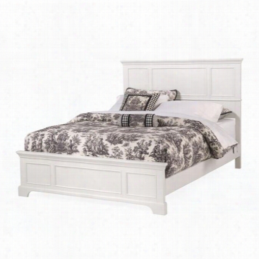 Home Styles 5530-500 Naples Queen Bed In White
