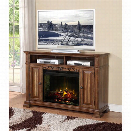 Legends Furniture Zbcl-1900 Barclay Firplace Media Center In Simple Acacia