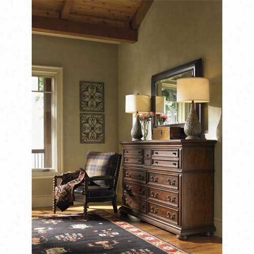 Lexington Furniture 455-205-455-234 Fieldale Lodge Lakeview Mirror And Prescott Dresser