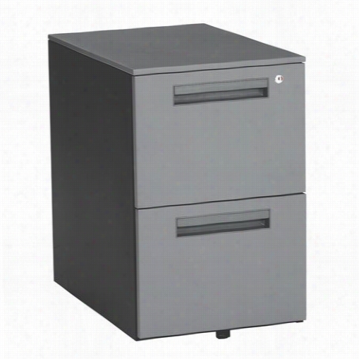 Ofm 66200-gry Mobbile Pedestal With 2 Drawers