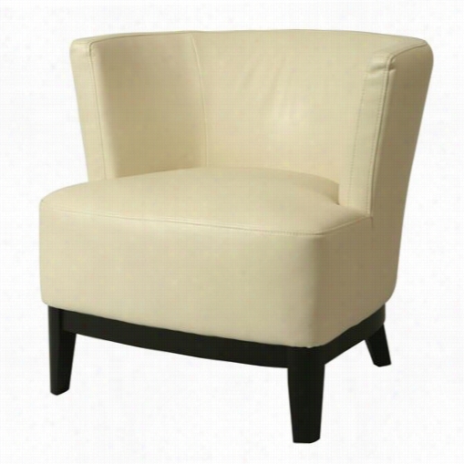 Pastel Furniture Ev-171-bb-840 Evanville Club Chair In Ballarat Black/bonded White Leather