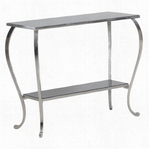 Powell Furniture 14bo7096 Bombay Aguna Console In Polished Nickel