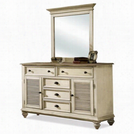 Riverside 32560 Cov Entry Two Tone Shutter  Door Dresser