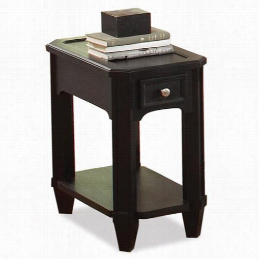 Riverside 40814 Farrington Wood Op Chairside Table In Black Forrest Birch