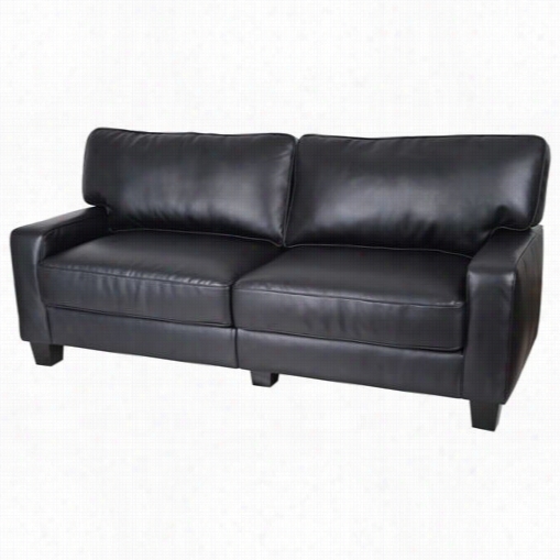 Serta At Home Cr43879p Santa Rosad Eluxe Sofa In Smooth Black