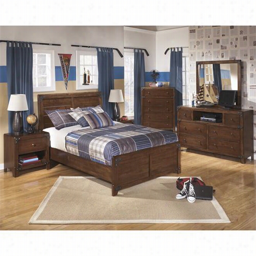 Signature Design By Ashley B362-86-b362-87~b362-91-b362-45 Delburne Full Pnle Bed With Nightstand And Chest