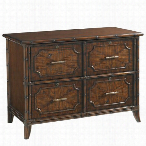 Sligh 293sa-450 Bal Harbour Laguana Beach File Chest In Sienna/medium Brown