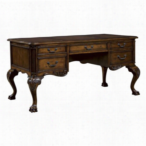 Sligh 8074-1-lr Laredo Leg Desk In Dark Caramel