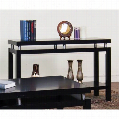 Sunny Designs 3224b-s New York Sofa/console Table In In Black