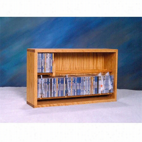 The Wood Shed 206-24 Solid Oak Dowel Cabinet For Cd's