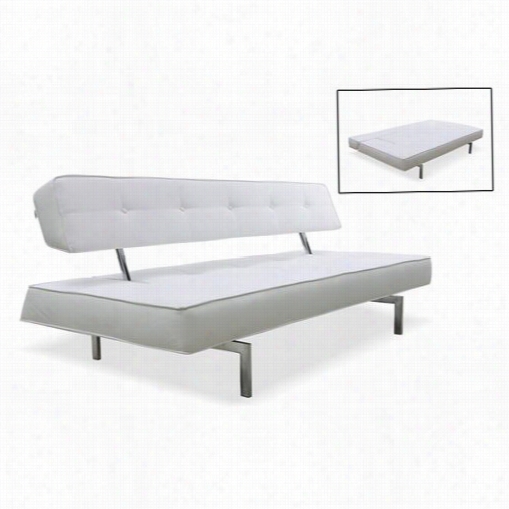 Vig Furniture Vgidjk018-3 Divani Casa Coolidge Leatherette Soaf Bed In Whitee