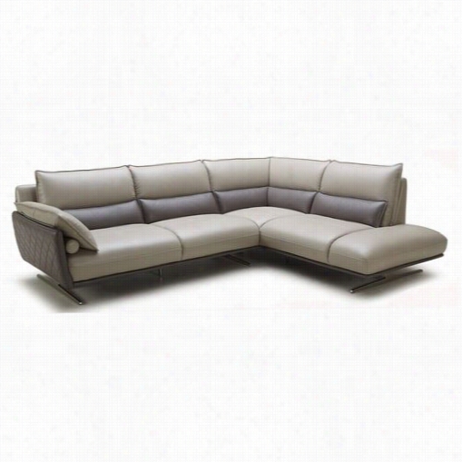 Vig Furniture Vgkk1870  Divani Casa Marig Old Full Leather Seectional Sofa In Brown