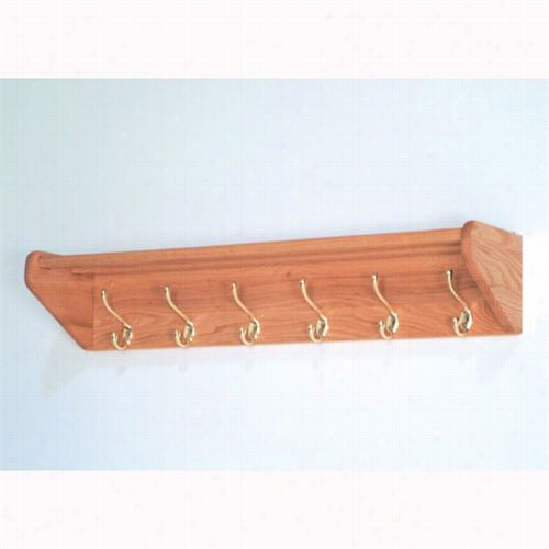 Wooden Mallet 36hcr 6 Hook Shelff