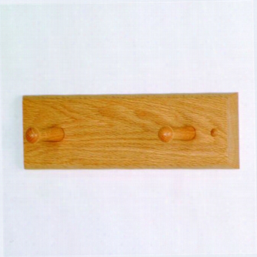 Wooden Mallet Hcr-2w 2 Peg Coat Rack