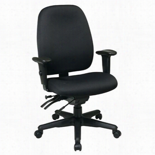 Worksmart 43998 Dual Function Ergonomic Chair With Seat Slider And Ratchet Back