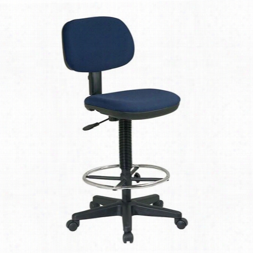 Worksmart Dc517 Sculptured Seat And Back Drafting Chair