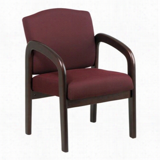 W Orksmart Wd383 Woo Visitor Chair In Maho Gany