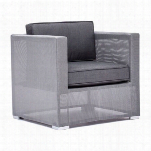 Zuo 703084 Clear Water Bay Arm Chairi N Gray