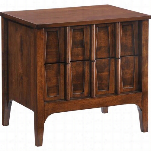 Zuo 800326 Portland Night Stand In Walnut