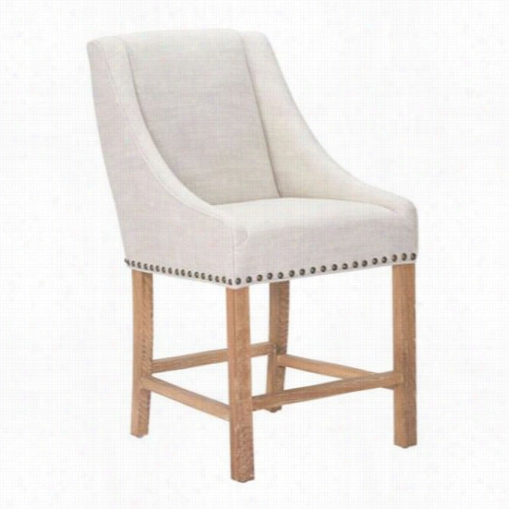 Zuo 98603 Indio Counter Chair In Beige