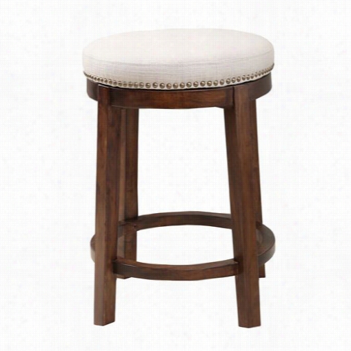 Abbyson Living Mp-3319-gry Monica Pedersen Shawnee Round Swivel Linen Counter Stool