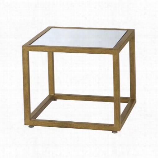 Allan Copleey Designs 20903-02 Dignify Square Mirror Glass Top Nesting End Table