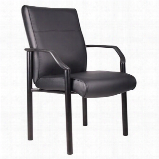 Boss Office Products B689 Mid Back Guest Chair In Leatherpls