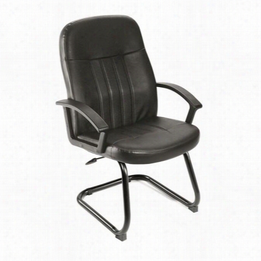 Boss Office Products B8109 Executive Leather Budget Guest Chair