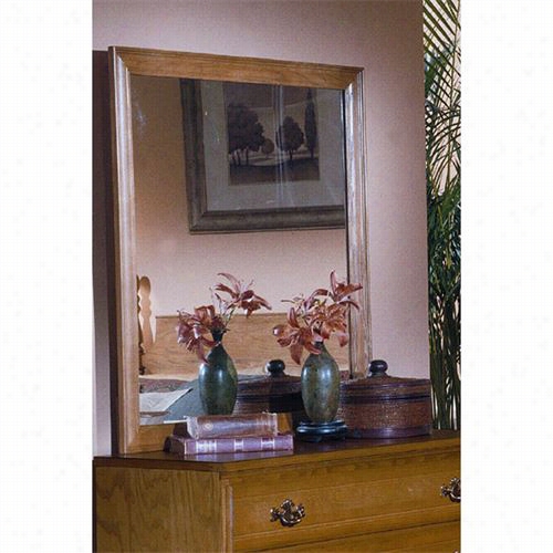 Carolina Furniture 236400  Carolina Oak 30q&uot;&quof; X 34"" Landscape Mi Rror In Golden Oak