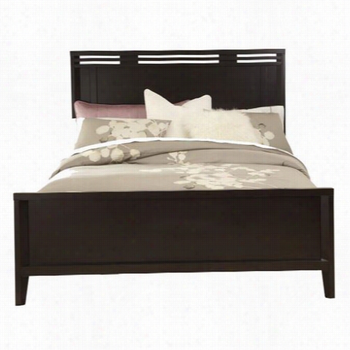 Casana 355-951kk Ebckett Kingwood Panel Bed In Dark Birch