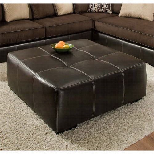 Chelseahone Furniture 75e348-32-sm Hughe Ottoman