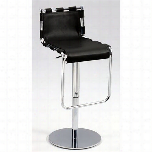 Chitaly Concern 0963-as Stra Pback Adjustable Height Swivel Stool