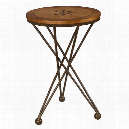 Coast To Coast 67401 Round Accent Table In Karr Heights Naturaland Brown