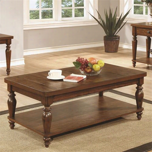 Coaster Furnitrue 703578 Coffee Table  In Rustic Brown