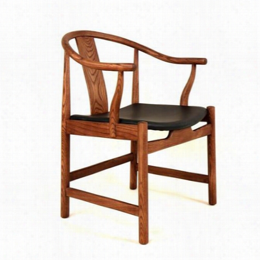 Control Brand Fec6929  The Ming Accent Chair In Walnut