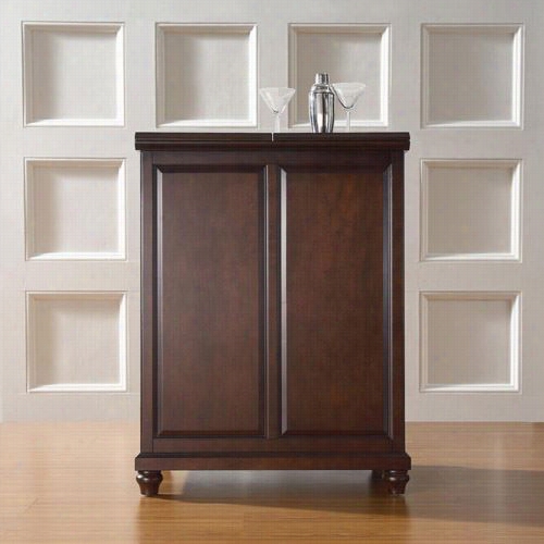Crosle Furniture Kf40001dma Cambride Exxppandable Bar Cabinet In Vintage Mahogany Finish