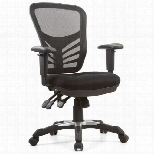 East End Imports Eei-757-blk Articulate Mesh Office Chair In Black