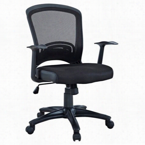 Eas Tend Imports Eei-758-blk Pulse Mesh Office Chair Ith Hheight Adjustable Mesh Fabric Seat In Black