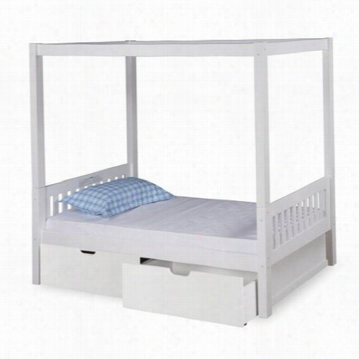 Expanditure Ex801 Twinn Mission Canopy Bed With Drawers
