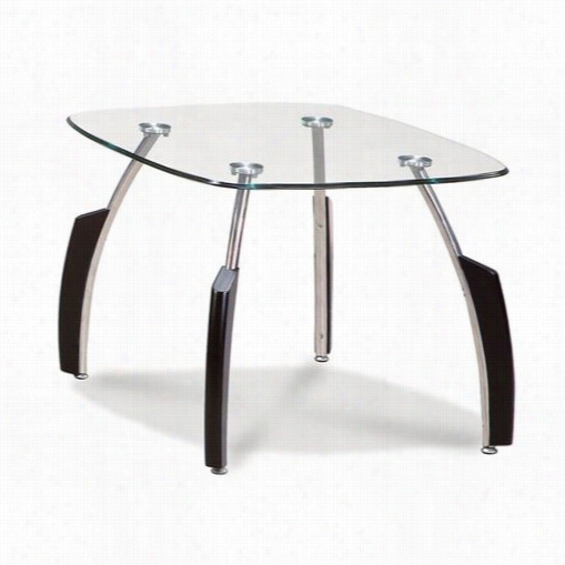 Global Frniture T138 Francis Clar Glass End Table