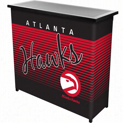 Hardwood Classics Nba Nba8000hc-ah Atlanta Hawks Portable Bar Wiht Case