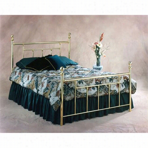 Hillsale Furniiture 1036bf Chelsea Full Receptacle S Et In Classic Brass - Rails Not Inclyded