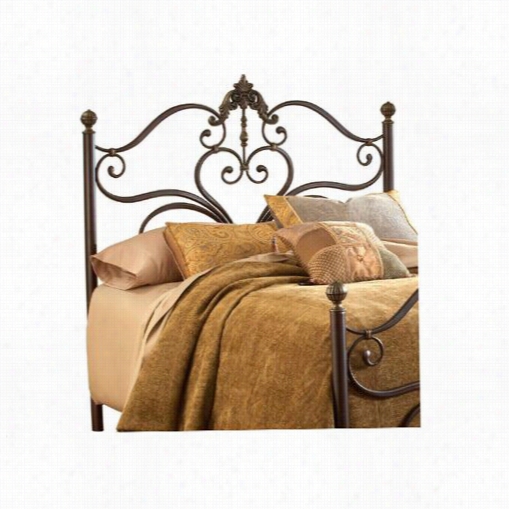 Hillsdalle Furniture 1756 Hkr Newton King Headboard With Rails In Antique Brown Highlight