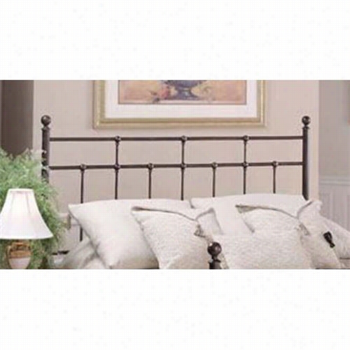 Hillsdale Furniture 380-670 Providence Ki Gheadboard In Aantique Bronze - Rails No Included