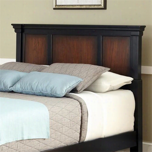 Home Styles 5521-601 The Aspen Kinng/california King Headboard In Rusitc Cherry And Balck