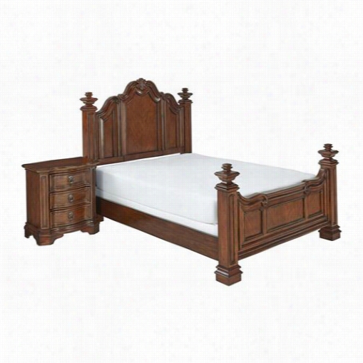 Home Sttles 5575-6023 Santiago King Bed And Night Be Upon The Feet In Cognac