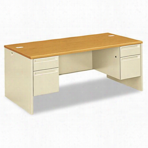 Hon  Industries Hon38180 38000 Series 72""  Oduble Pedestal Desk