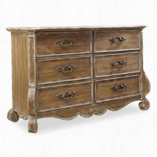 Hooker Furniture 5300-00001 Chatelet Six Rawer Dresser In Caramel Froth